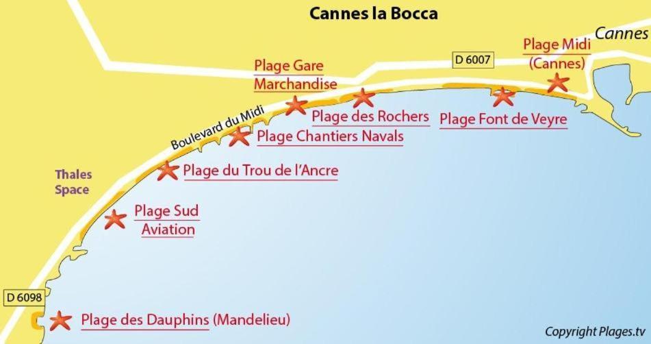 #Cannes Boccacabana Beach, Seafront, In Resid Pierre&Vacances 3 Stars Экстерьер фото